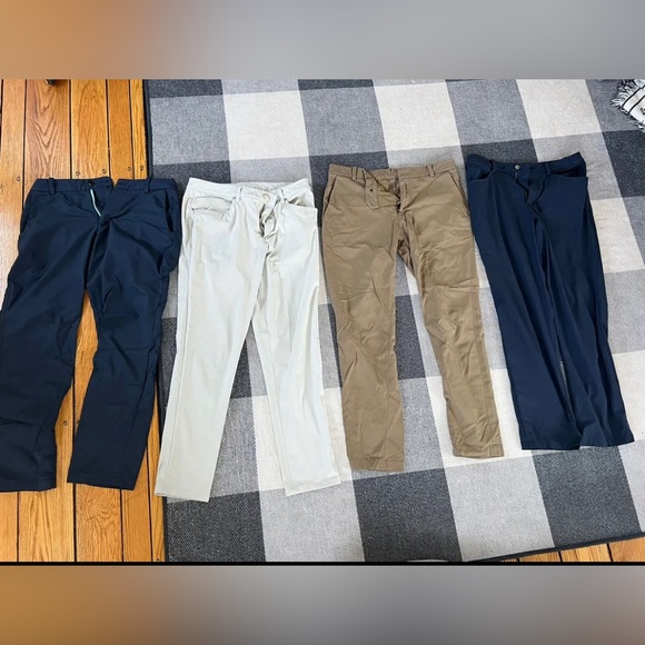 Lot Of 4 Lululemon Men’s Pants Size 34x30 - Picture 1 of 13